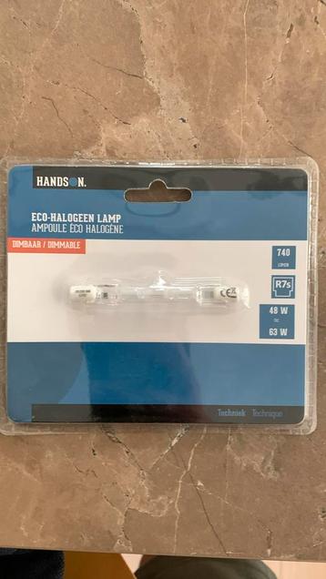 Handson dimbare eco halogeen lamp R7s 740 lumen, Autres culots, 30 à 60 watts, Enlèvement, Ampoule halogène