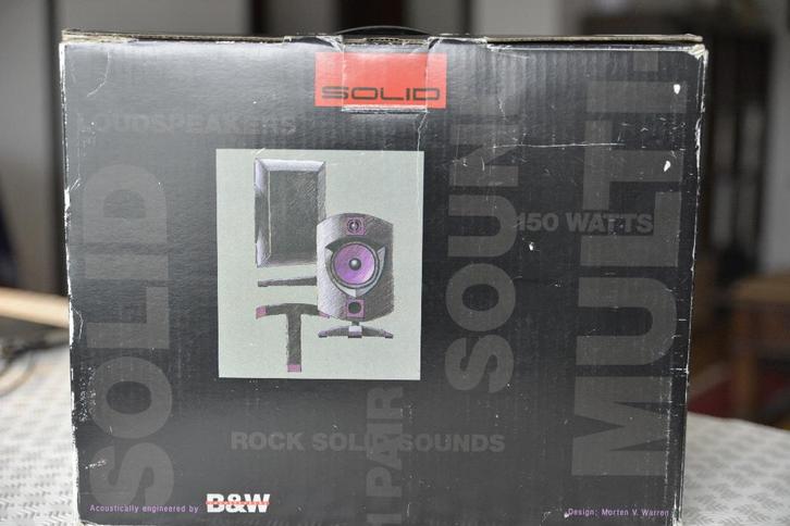 B&W Rock Solid Sounds 150 W, TV, Hi-fi & Vidéo, Enceintes, Utilisé, Haut-parleurs Frontaux, Arrière ou Stéréo, 120 watts ou plus