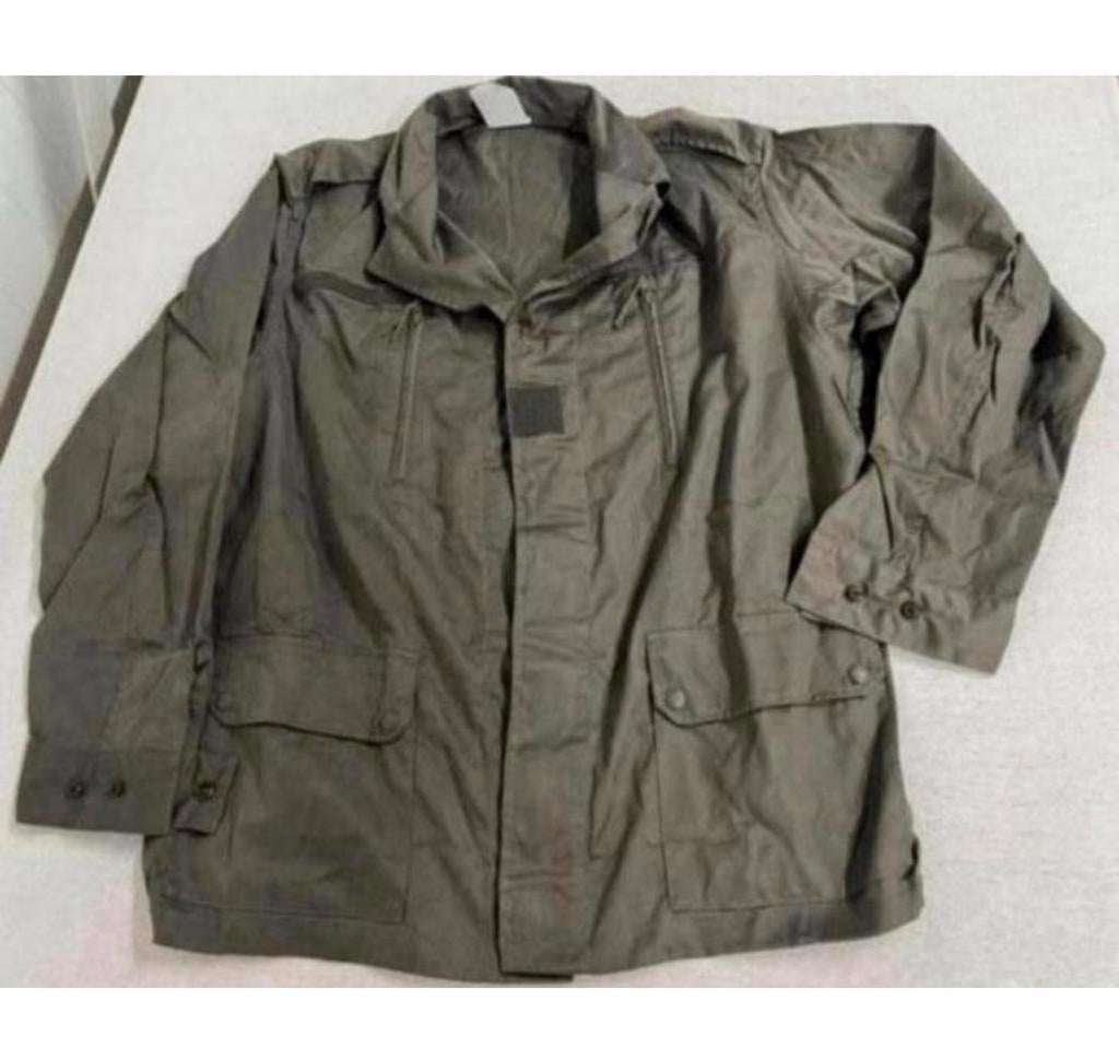Franse Militaire F2 O.D veldjas jas military frans frankrijk, Verzamelen, Militaria | Algemeen, Landmacht, Kleding of Schoenen