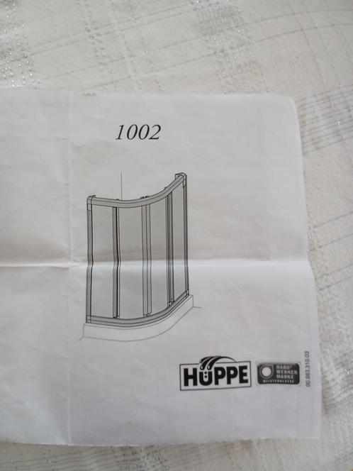 portes de douches angles 90 x 90 HUPPE, Huis en Inrichting, Badkamer | Complete badkamers, Gebruikt, Met douche