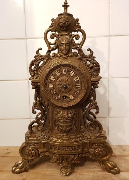 Ancienne Horloge Bronze Klok a Restaurer, Antiquités & Art, Antiquités | Horloges, Enlèvement