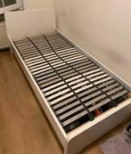 GEDEMONTEERD Ikea Askvoll 1persoonsbed inclusief Lonset latt, Huis en Inrichting, Slaapkamer | Bedden, Ophalen, Zo goed als nieuw
