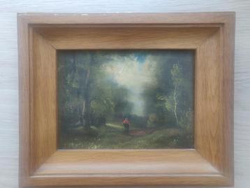 Olieverf  schilderij, getekend Moreau beschikbaar voor biedingen
