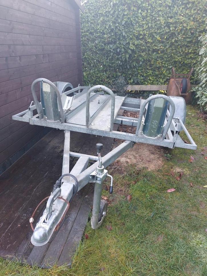 Motoraanhangwagen voor 1 tot 3 motorfietsen, Auto diversen, Aanhangers en Bagagewagens, Ophalen