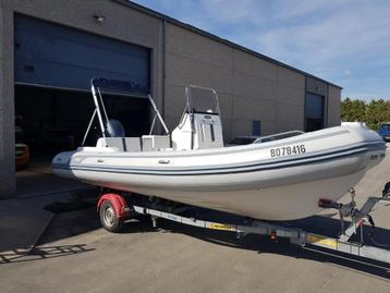 Bateau semi rigide AB INFLATABLES OCEANUS 19 VST + YAMAHA 15, 50 ch ou plus, Enlèvement, Utilisé, Moteur hors-bord