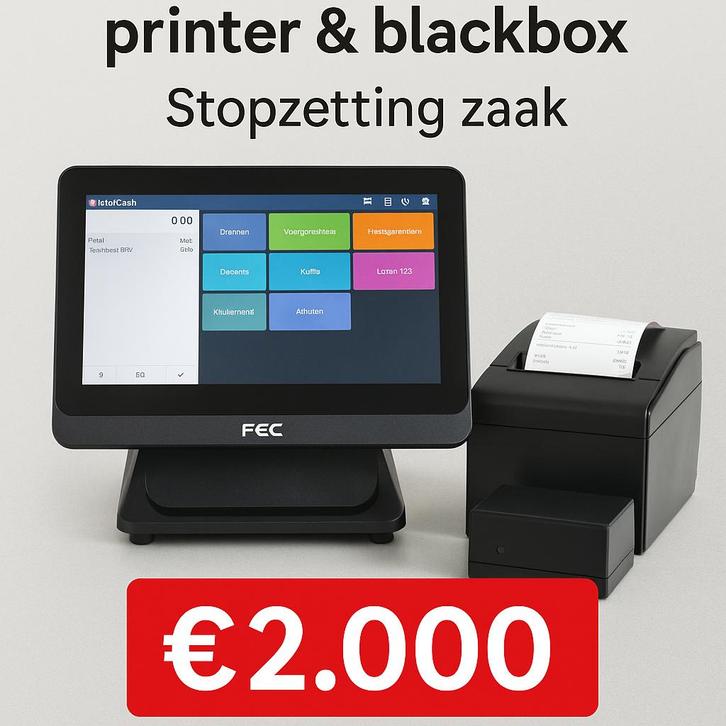 FEC ST-1120W Kassasysteem + printer + blackbox, Zakelijke goederen, Horeca | Food, Overige typen, Ophalen