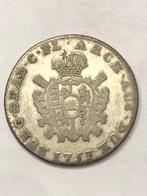 Munt zilver 2 escalin Maria Theresia 1753 Antwerpen, Zilver, Ophalen of Verzenden, Losse munt, Zilver