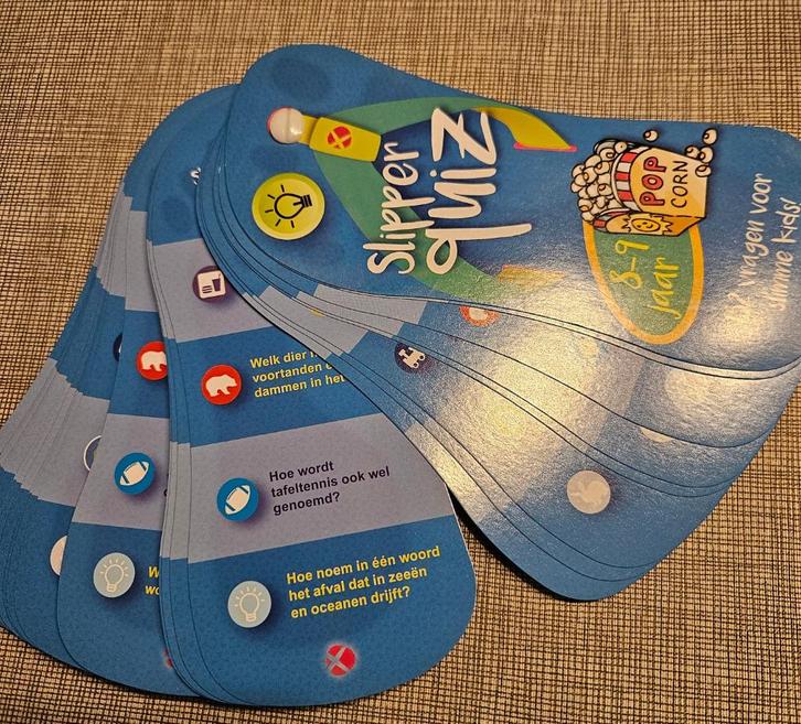 Slipper quiz - spel, Hobby en Vrije tijd, Gezelschapsspellen | Bordspellen, Gebruikt, Een of twee spelers, Drie of vier spelers