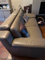 Canape cuir taupe 3 places + 2 fauteuils relax impec, Maison & Meubles, 250 à 300 cm, Quatre personnes ou plus, 125 à 150 cm, Comme neuf