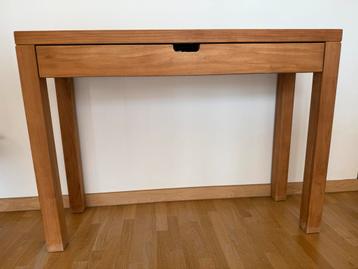 Console en bois naturel (teck) ALINEA, Teck, 100 à 150 cm, 25 à 50 cm, Comme neuf