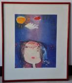 Katrien Caymax "Een kat op een wolkje", Antiek en Kunst, Ophalen of Verzenden