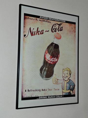 Fallout Nuka-Cola ingelijste poster  beschikbaar voor biedingen