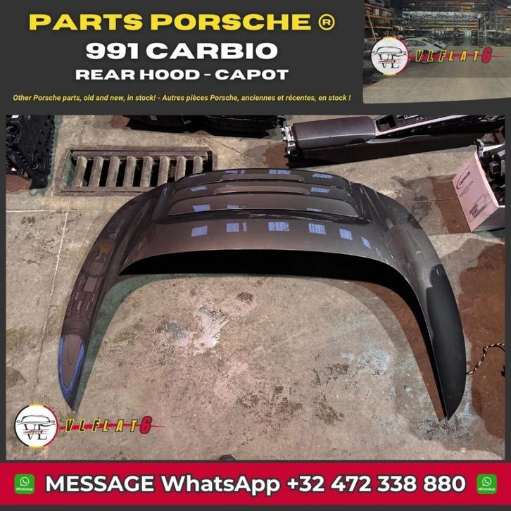 Achterkap voor Porsche 991 Cabrio Brown, Auto-onderdelen, Carrosserie, Motorkap, Oldtimer onderdelen, Porsche, Achter, Gebruikt