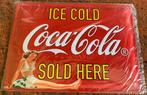 Coca Cola plaat - plakkaat 23 x 32 cm Nieuw in verpakking, Verzamelen, Ophalen, Nieuw, Reclamebord