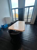 Massieve Travertin Tafel – Eén Stuk Blad – Design, Huis en Inrichting, Ophalen, Gebruikt, 100 tot 150 cm, 50 tot 100 cm