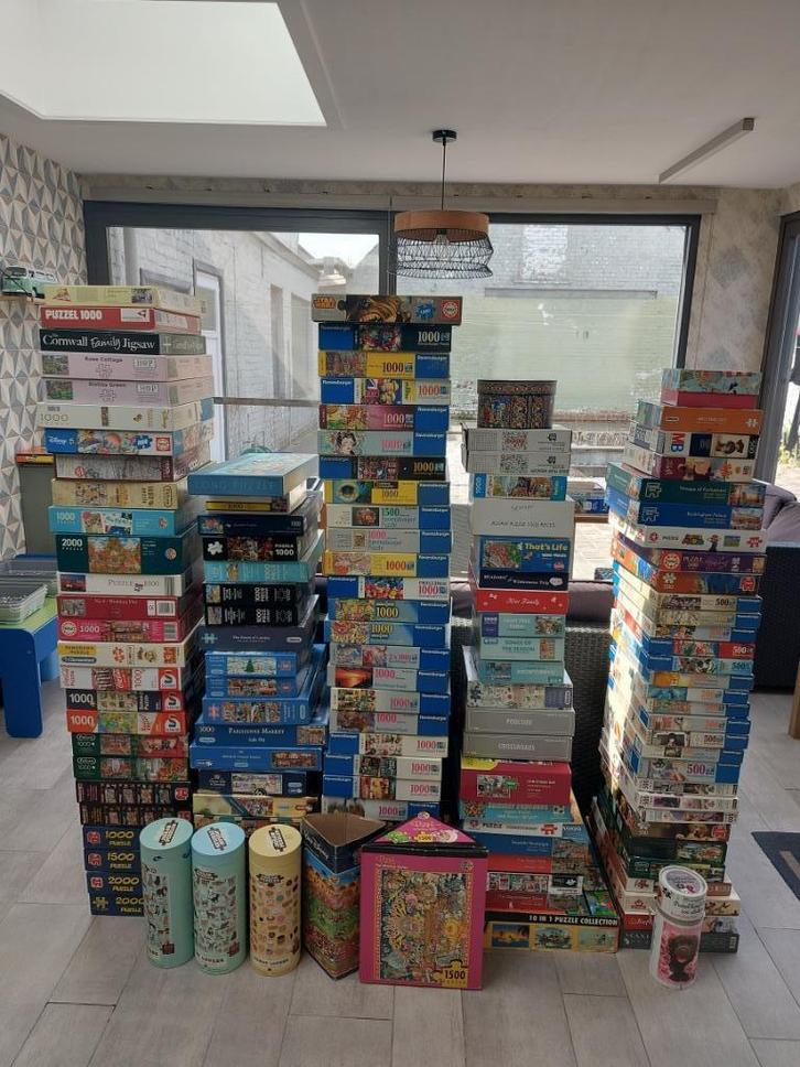 Ideaal voor verkoop van puzzels voor rommelmarkt, Hobby en Vrije tijd, Denksport en Puzzels, Gebruikt, 500 t/m 1500 stukjes, Ophalen