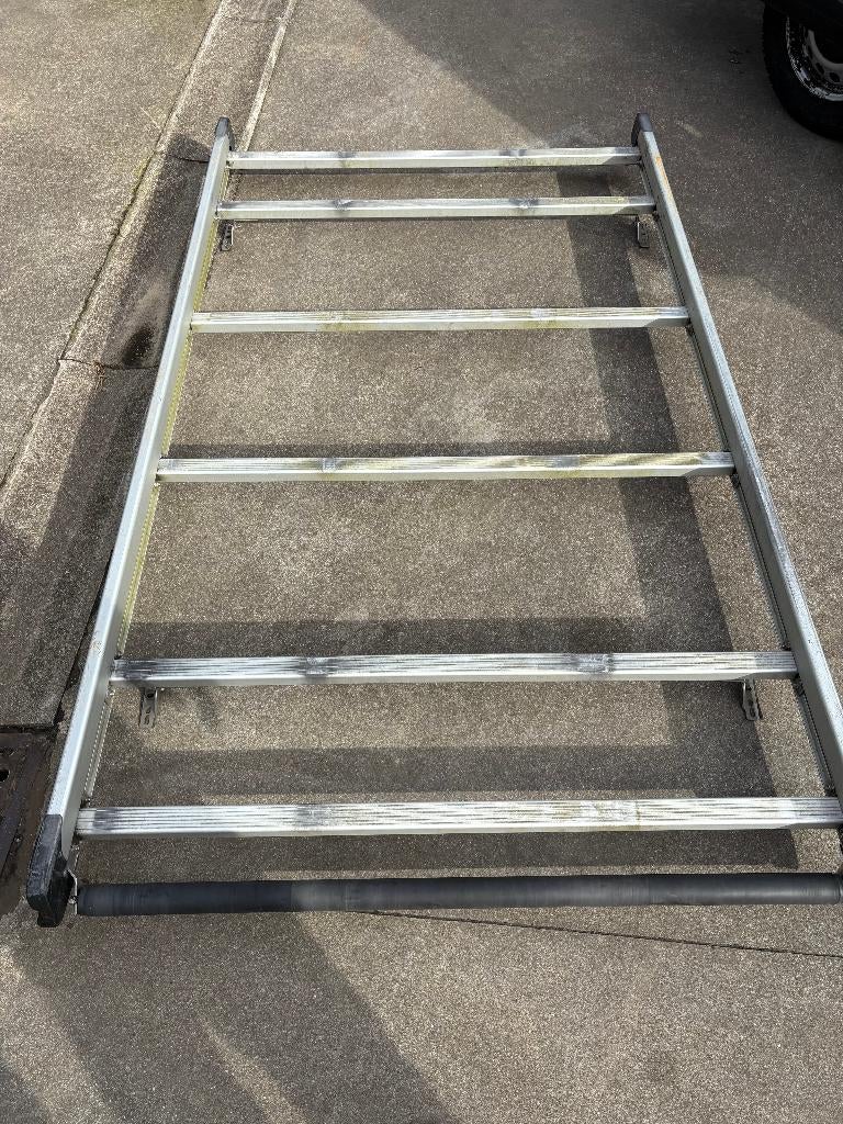 Aluminium dakdrager imperiaal met ladderrol – 2,30m x 1,30m, Auto diversen, Dakdragers, Gebruikt, Ophalen