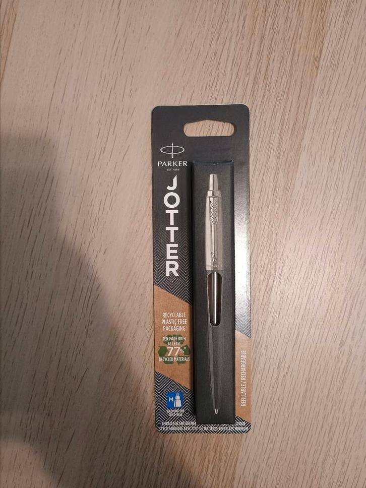 Parker Jotter roestvrijstalen balpen Nieuw verpakt, Verzamelen, Pennenverzamelingen, Nieuw, Vulpen, Parker, Met doosje, Ophalen of Verzenden