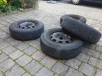 4 pneus 195/65 R 15 T Continental sur jantes en tole, Auto-onderdelen, Banden en Velgen, Ophalen, Gebruikt, 15 inch, All Season