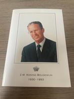 Koning Boudewijn. 1930-1993. Rouwkaart, Verzamelen, Ophalen of Verzenden
