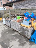 Klinkers opgetrommeld grijs 4 jaar oud 22m2, Tuin en Terras, Tegels en Klinkers, Ophalen, Zo goed als nieuw, Klinkers