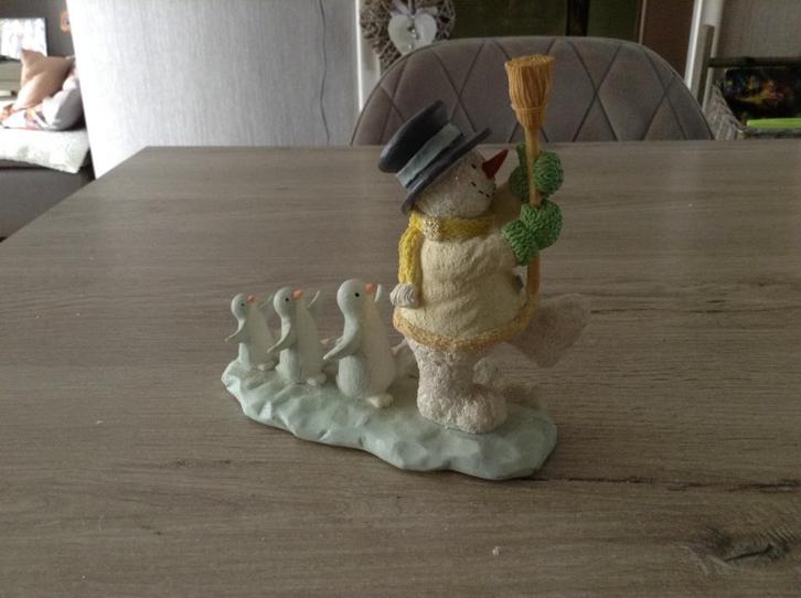 Figurine de bonhomme de neige de Noël (14x15 cm), Divers, Noël, Comme neuf, Enlèvement ou Envoi