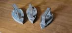 3 oude strijkijzers, Antiek en Kunst, Antiek | Gereedschap en Instrumenten, Ophalen
