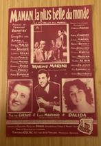 9 partitions anciennes musique et paroles, Musique & Instruments, Partitions, Enlèvement, Utilisé, Artiste ou Compositeur, Populaire