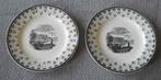 2 assiettes Boch représentant le pont de Jambes à Namur, Enlèvement