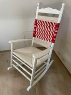 Schommelstoel in macrame, Huis en Inrichting, Ophalen, Gebruikt, Hout