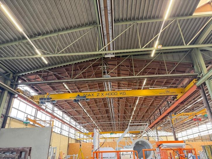 Rolbrug Demag 14.290 mm / 2x4 ton / 1988 / DH / igst, Doe-het-zelf en Bouw, Lieren en Takels, Gebruikt, Elektrisch, Ophalen