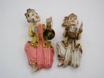 set van 2 kleurrijke figuren in massief hout Oosters, Antiek en Kunst, Ophalen of Verzenden