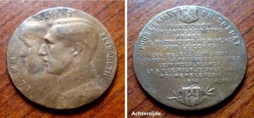 Steunmedaille oorlog 1914 Antwerpen Albert en Elisabeth beschikbaar voor biedingen