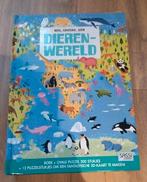 Puzzel 200 stukjes:  wereldkaart met dieren op, Ophalen, Meer dan 50 stukjes, Zo goed als nieuw, 6 jaar of ouder