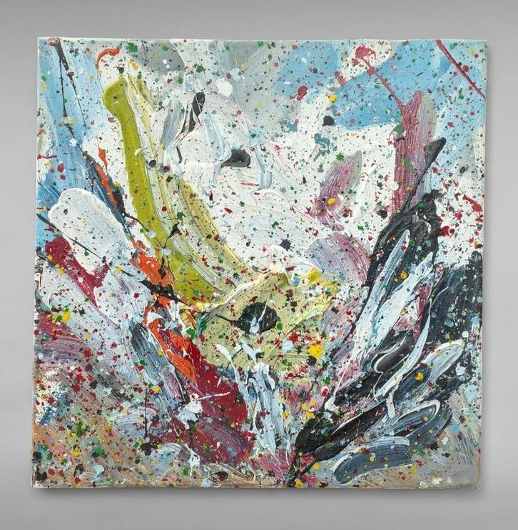 Francois Charles Bazelaire(XX–XXI)–Abstract Expressionisme, Antiquités & Art, Art | Peinture | Abstraite, Enlèvement ou Envoi