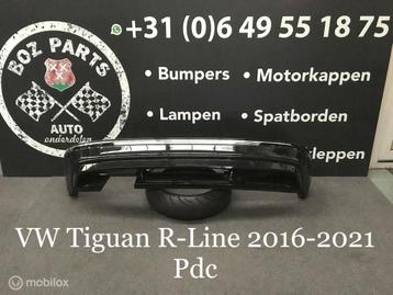 VW TIGUAN R-LINE ACHTERBUMPER DIFFUSER ONDERLIP 2016-2021