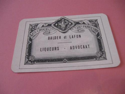 1 oude losse speelkaart Liqueurs Balder et Lafon (80), Verzamelen, Speelkaarten, Jokers en Kwartetten, Zo goed als nieuw, Speelkaart(en)