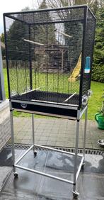 Grande cage oiseaux sur pied, Animaux & Accessoires, Enlèvement, Utilisé, Métal, Cage à oiseaux