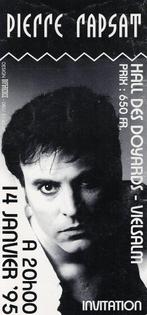 Ticket de concert Pierre Rapsat, Januari