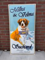 MILKA emaille reclame bord XL, Ophalen, Zo goed als nieuw, Reclamebord