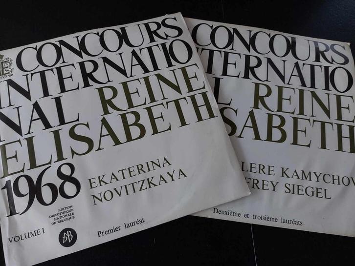 CONCOURS REINE ELISABETH 1968 VOL.1 & 2 - PIANO 2 x LP VINYL, Cd's en Dvd's, Vinyl | Klassiek, Gebruikt, Classicisme, Kamermuziek