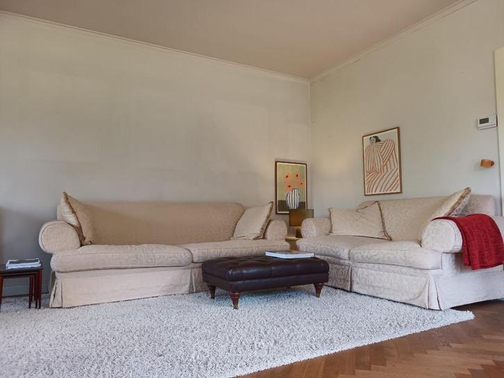 Prachtige authentieke zetels, Huis en Inrichting, Zetels | Zetels, Zo goed als nieuw, Rechte bank, Vierpersoons of meer, Stof