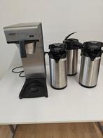 horeca koffiemachine en 3 thermossen, Ophalen, Gebruikt, Koffie en Espresso