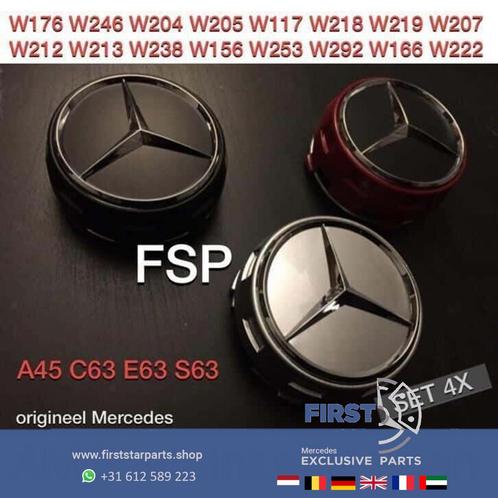 AMG naafdoppen set Mercedes A45 CLA45 GLA45 C43 C63 E63 AMG, Auto-onderdelen, Overige Auto-onderdelen, Ophalen of Verzenden