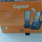Draadloze telefoon Gigaset A230, Comme neuf, À Faible Émission d'Ondes, 2 combinés, Enlèvement ou Envoi