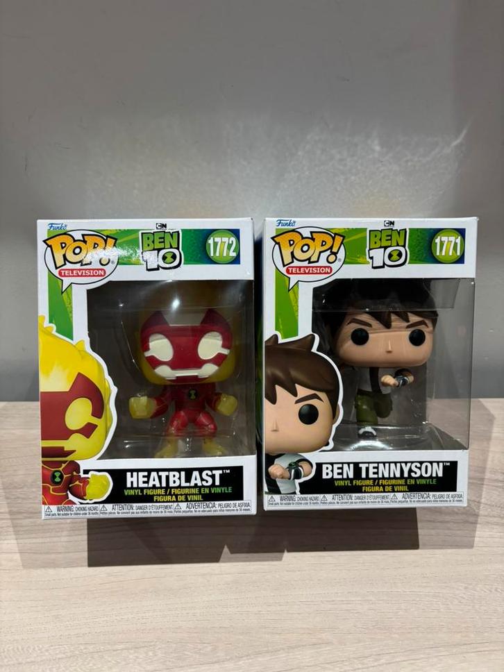 Funko Pop! Ben 10 Ben Tennyson 1771 & Heatblast 1772 NIB, Verzamelen, Poppetjes en Figuurtjes, Zo goed als nieuw, Ophalen of Verzenden