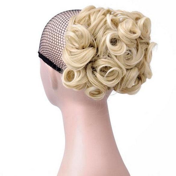 AANBIEDING : Chignon elastisch haarstukje / vlinderkam kleur, Handtassen en Accessoires, Uiterlijk | Haarverzorging, Nieuw, Verzenden