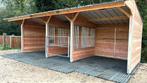 Schuilhok 3x3m / Hooiruif 3x2m / Schuilhok 3x3m 'NIEUW', Weidegang, 4 paarden of pony's of meer