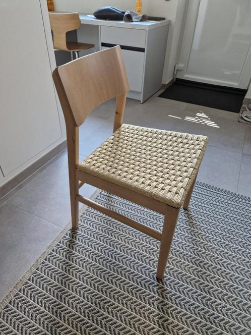 Eetstoel, Huis en Inrichting, Stoelen, Gebruikt, Vier, Hout, Bruin, Ophalen