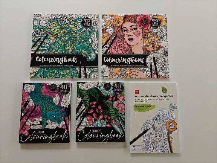 Kleurboeken voor volwassenen, Hobby & Loisirs créatifs, Dessin, Neuf, Papier, Carnet de croquis ou à dessin, Enlèvement
